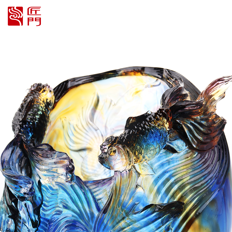 Стеклянная ваза: роскошная и изысканная цветочная композиция для гостиной Хрустальное стекло Художественная подставка для стабилизированных цветов Домашний обеденный стол Декоративный орнамент «Добавление цветов к парче»