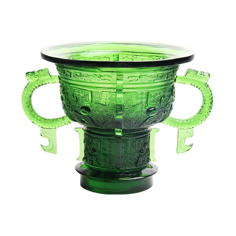 Китайский штатив с ручкой из ушей дракона и узором из шипов.