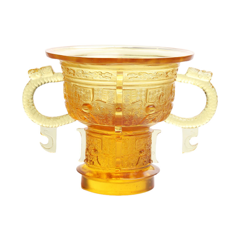 Китайский штатив с ручкой из ушей дракона и узором из шипов.