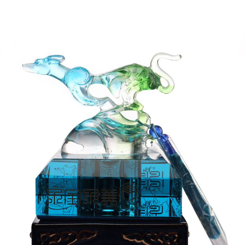 Крышка от бутылки с синим оленем, декоративные украшения, посуда из стеклянной бутылки вина