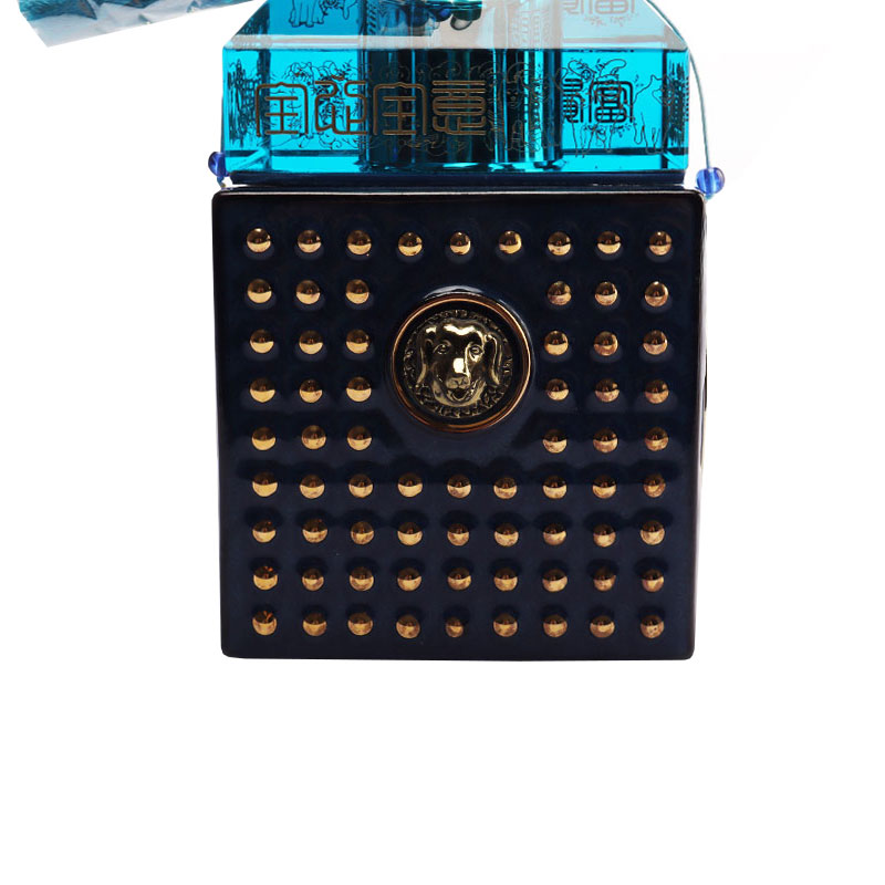 Крышка от бутылки с синим оленем, декоративные украшения, посуда из стеклянной бутылки вина