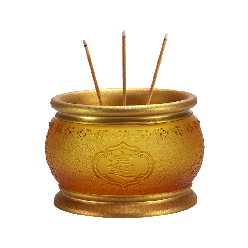 Стеклянные подношения для буддийского храма, приносящие богатство и сокровища