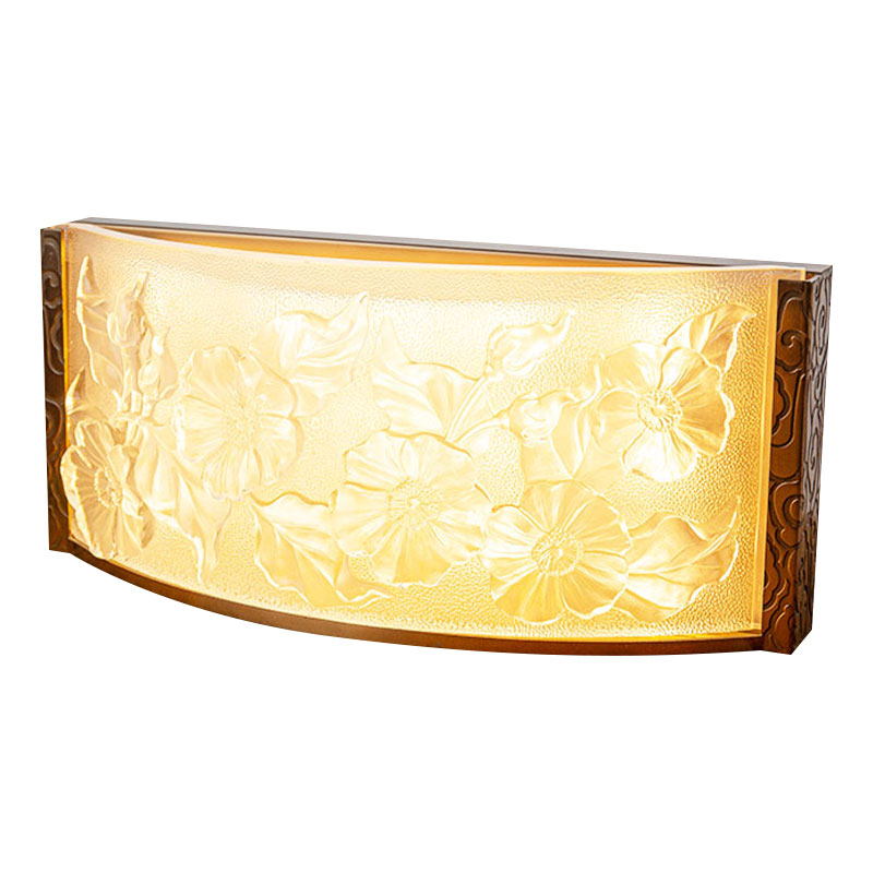 Стеклянные декоративные светильники с цветочным узором гибискуса