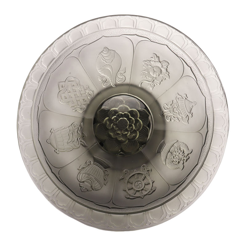 Ваза для фруктов с серой глазурью