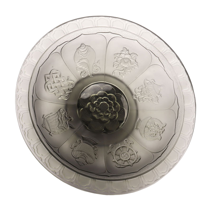 Ваза для фруктов с серой глазурью