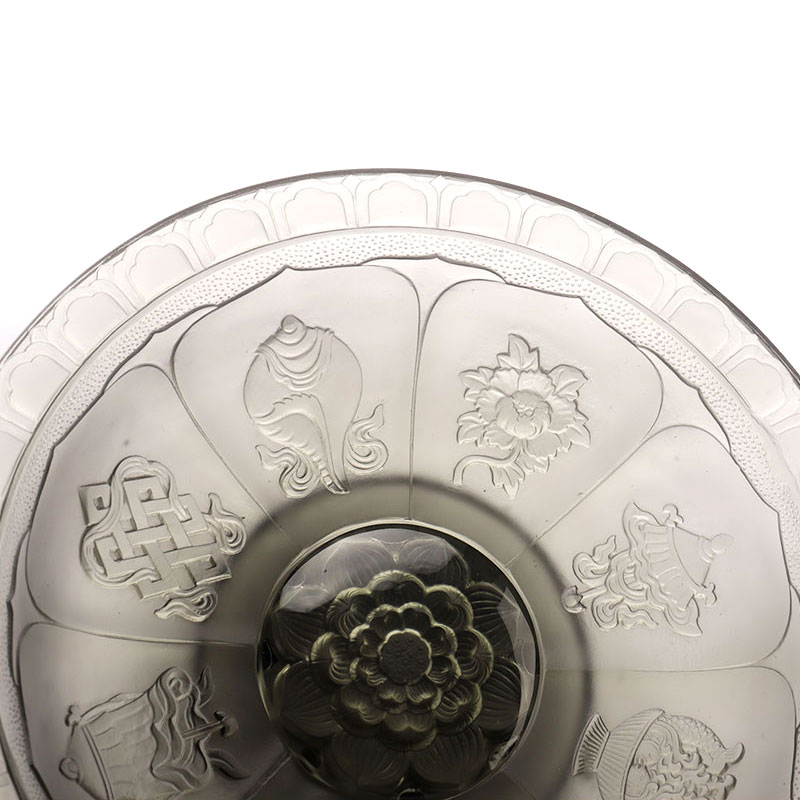 Ваза для фруктов с серой глазурью