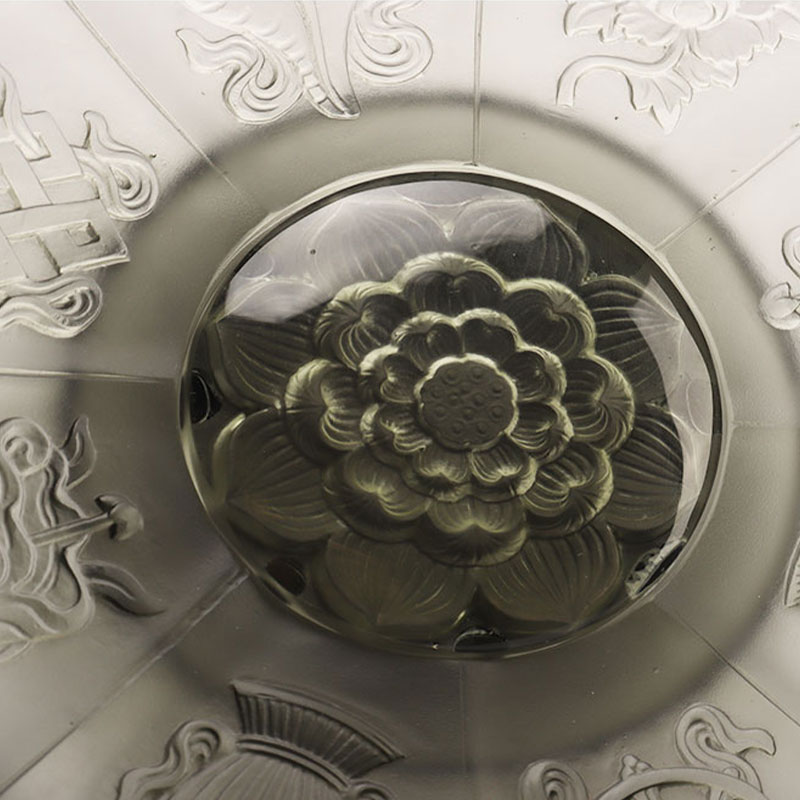 Ваза для фруктов с серой глазурью