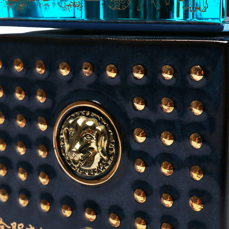 Крышка от бутылки с синим оленем, декоративные украшения, посуда из стеклянной бутылки вина