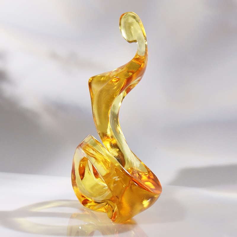 Стеклянные абстрактные художественные украшения Тетис