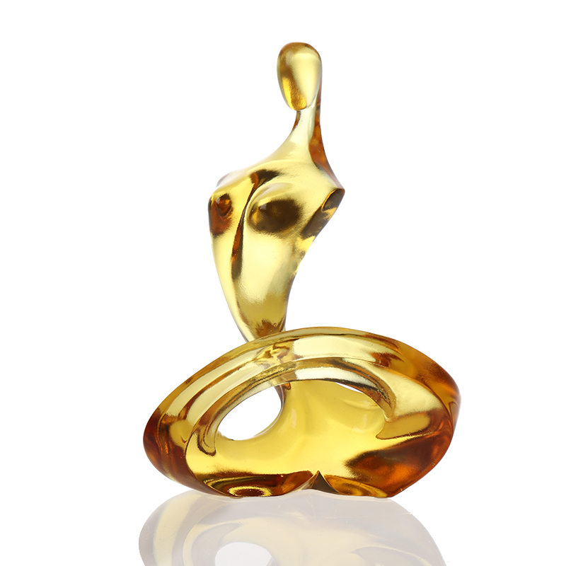 Стеклянные абстрактные художественные украшения Тетис