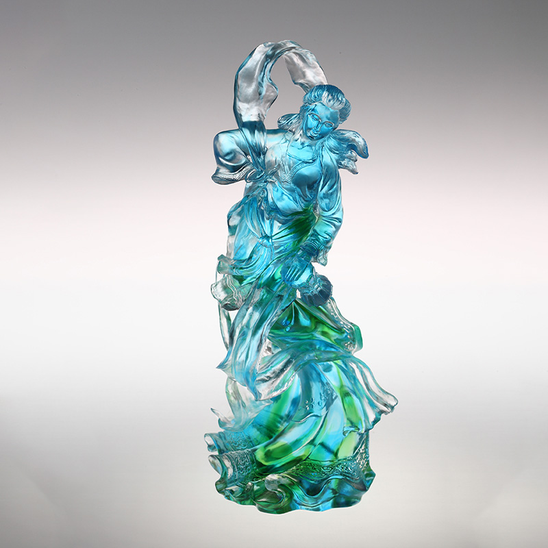 Стеклянные фигурки гибискуса «Облако-небо»